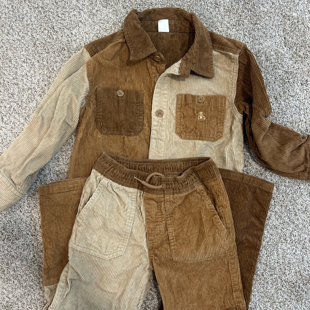 GAP Kids Corduroy Set in Brown